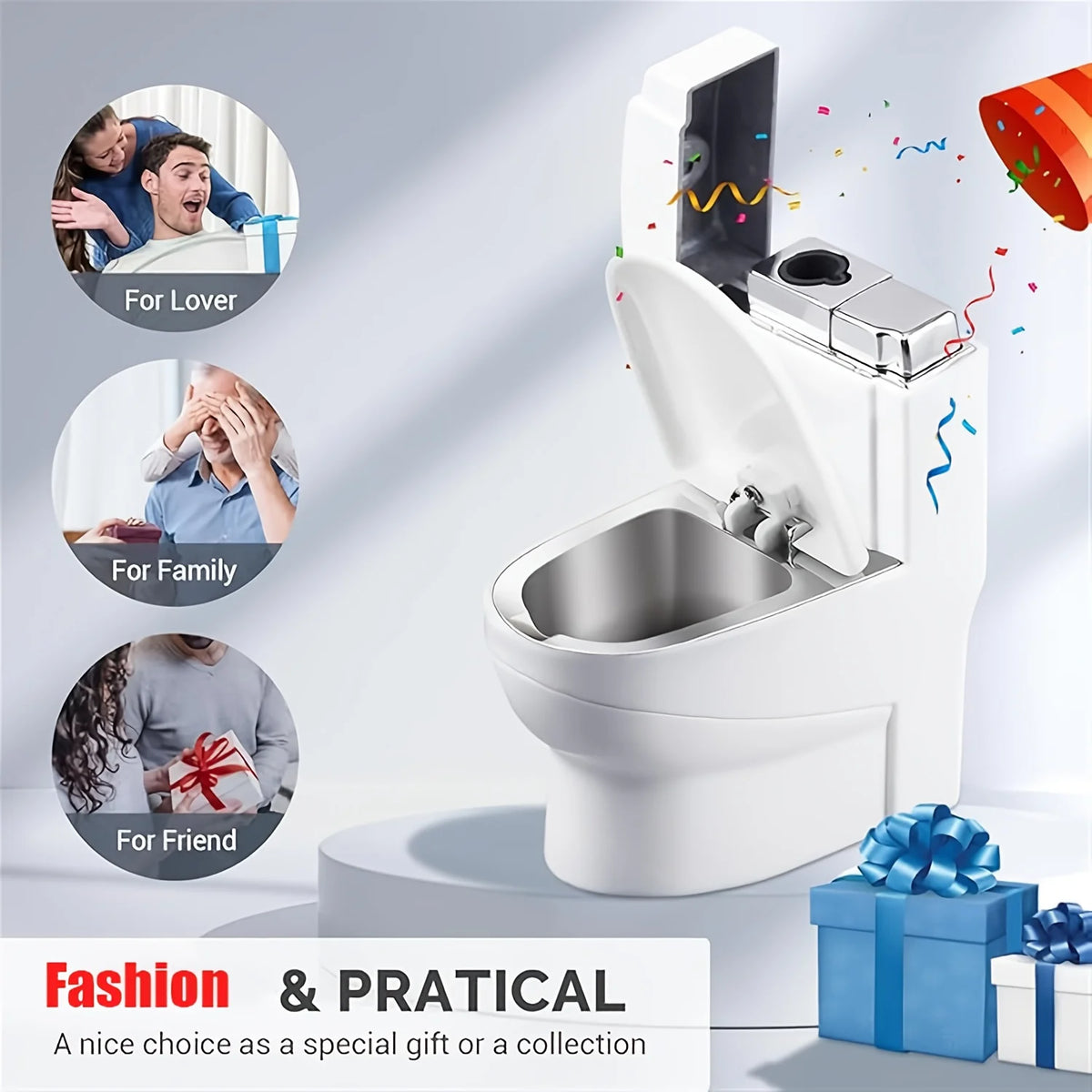 Mini Portable Toilet Small Pendant Inflatable Lighter Open Flame YM073 Fashionable Pendant Retro Small Grinding Wheel Ignition